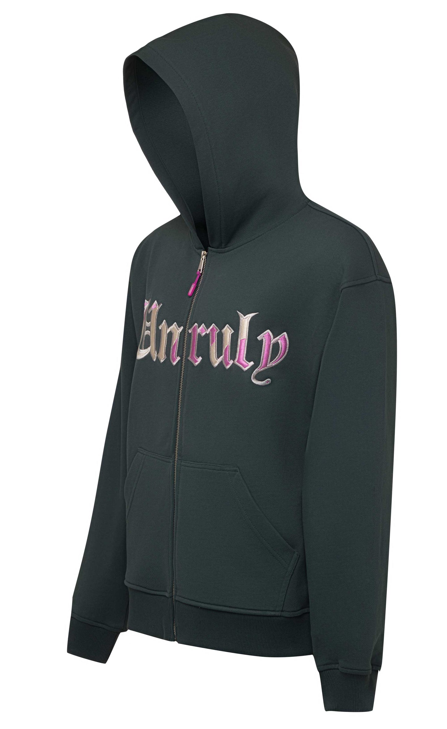 Unuly Wavy - Unisex Patch Zipper Hoodie