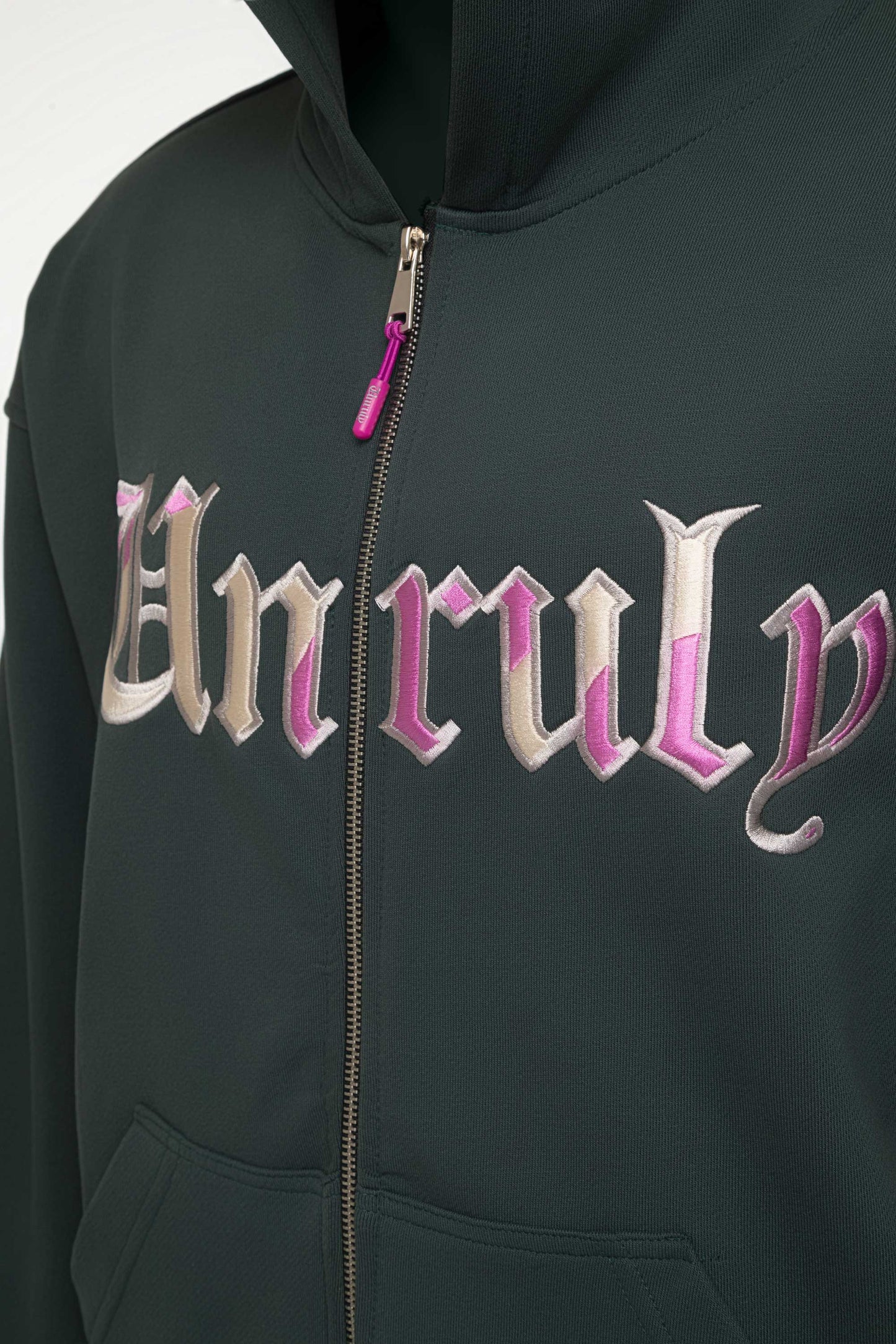 Unuly Wavy - Unisex Patch Zipper Hoodie