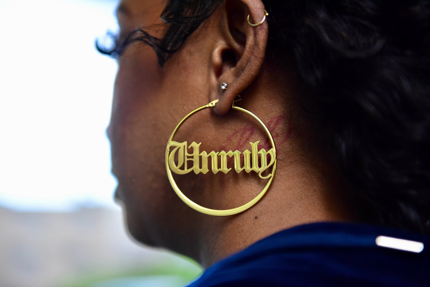 Unruly Gold Hoop Earrings - Gold