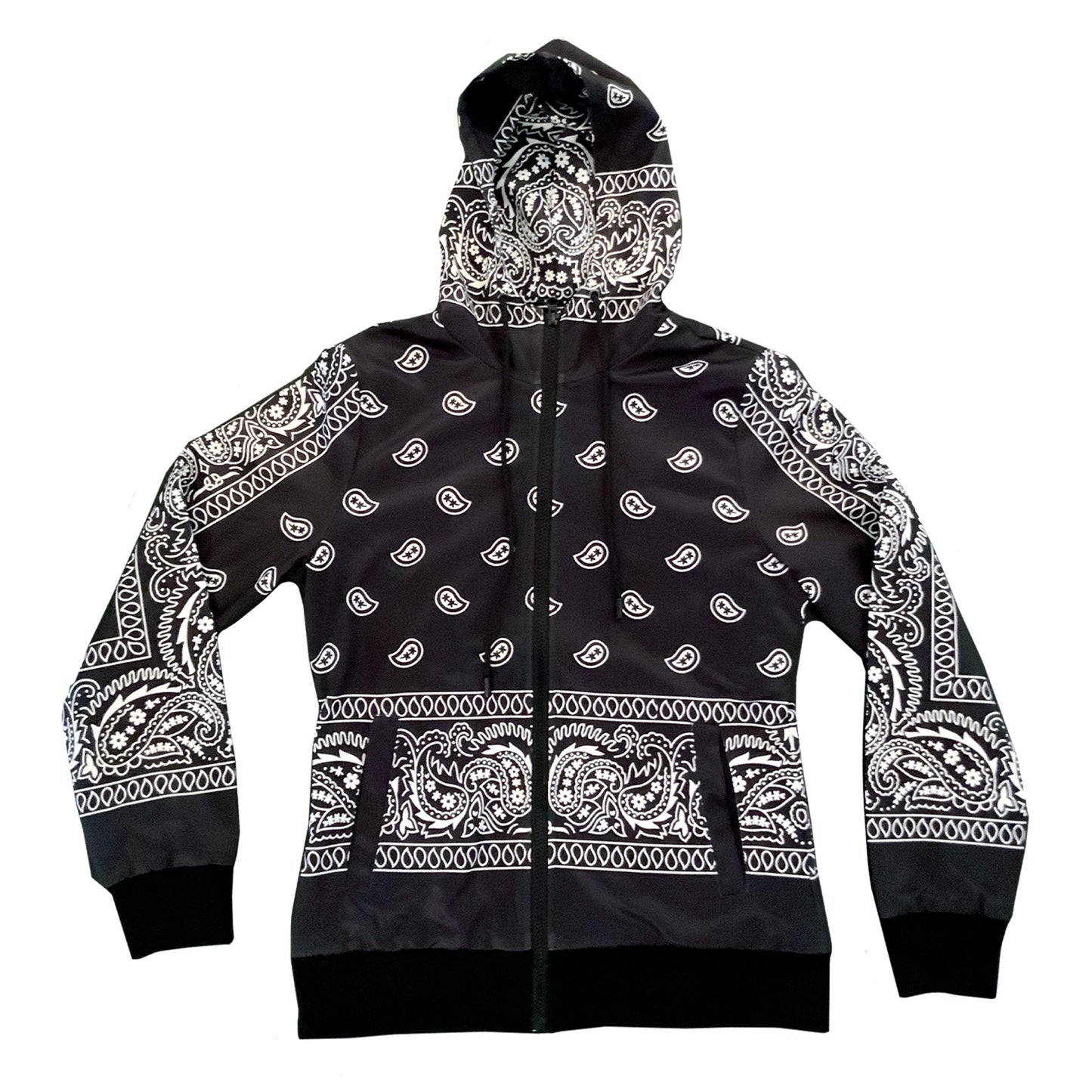 Unruly Bandana Zipper Hoodie