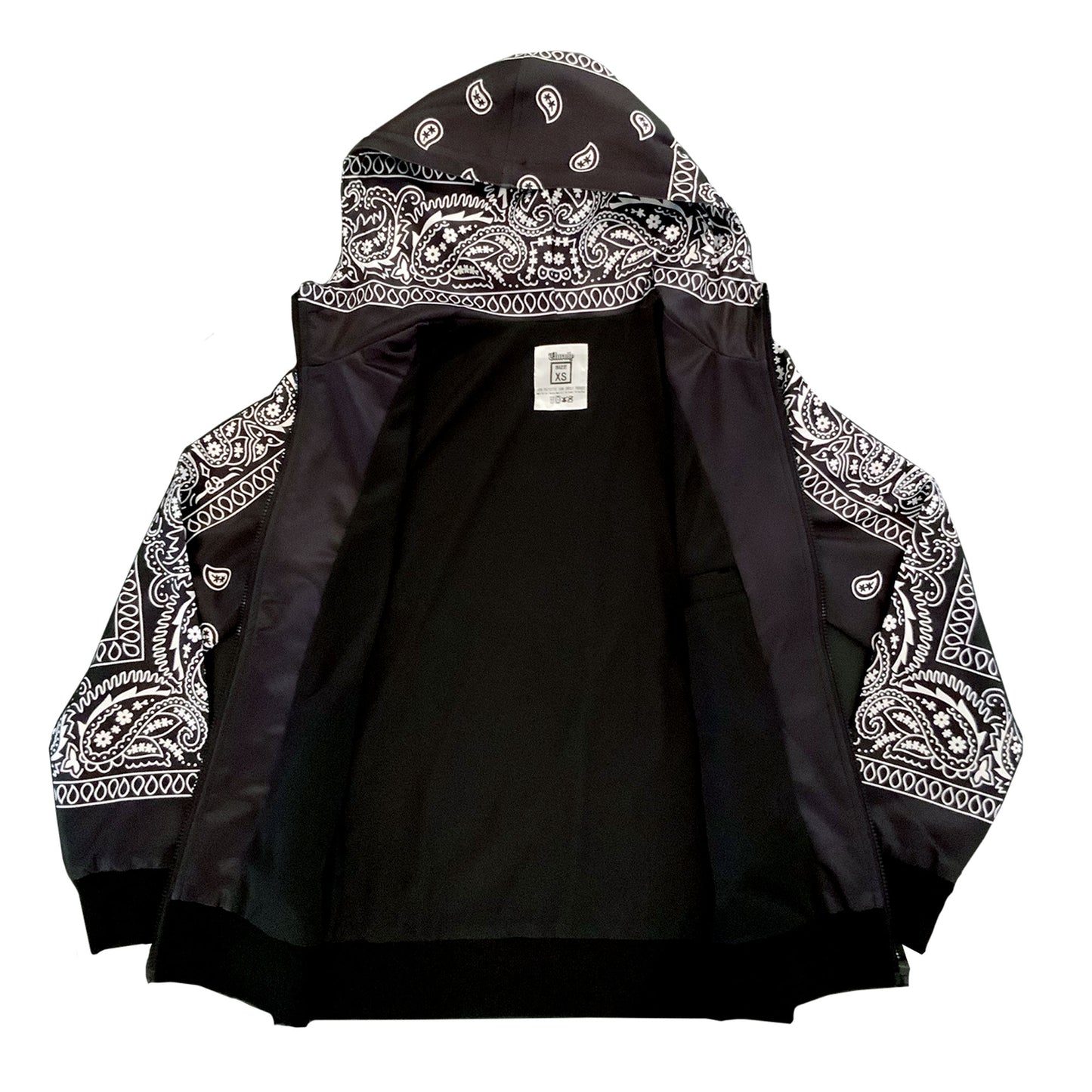 Unruly Bandana Zipper Hoodie