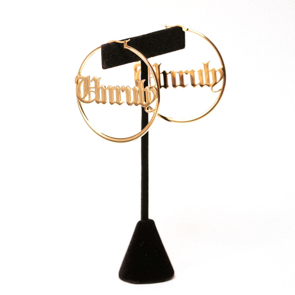 Unruly Gold Hoop Earrings - Gold