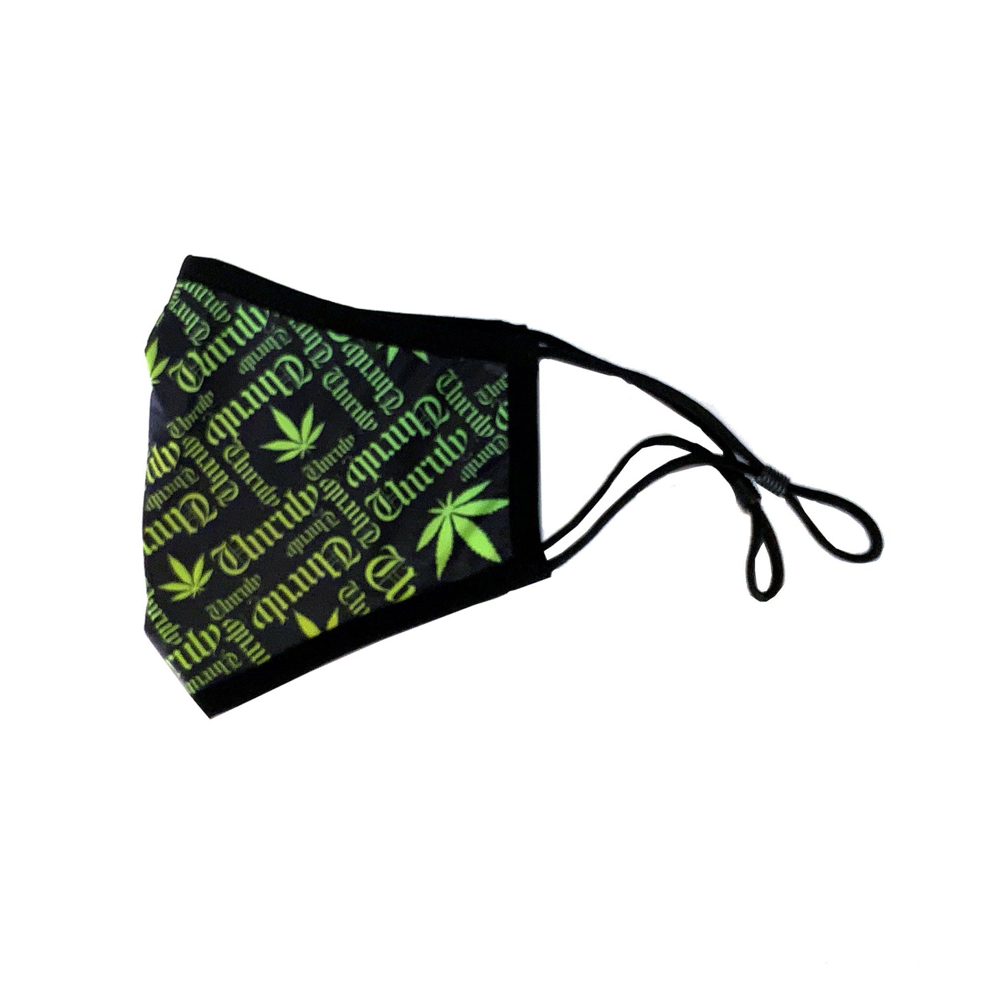 Unruly 420 Mask - Black/Lime Green/Yellow