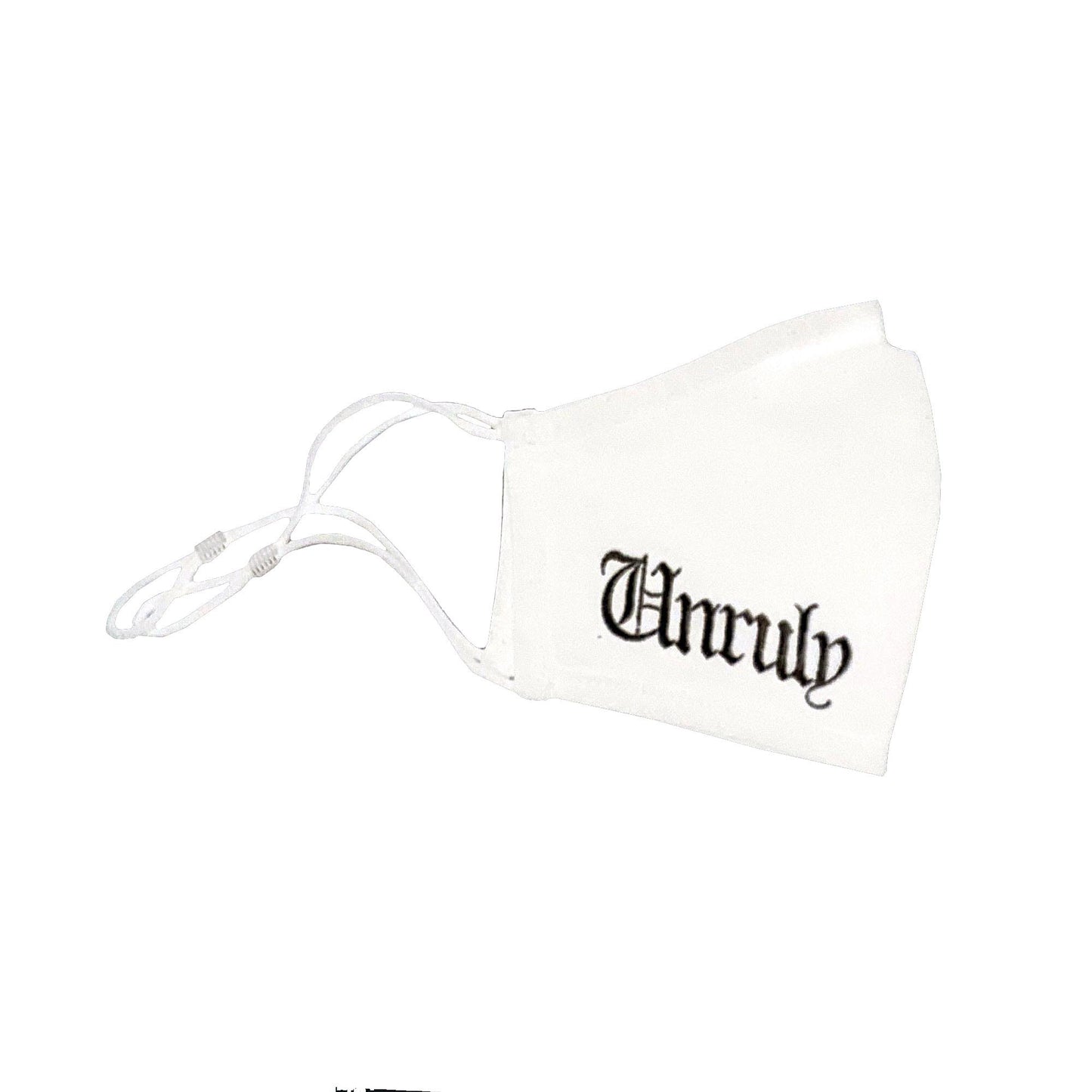 Unruly Cheek Face Mask - White & Black