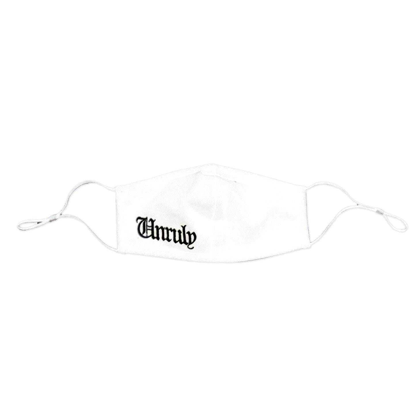 Unruly Cheek Face Mask - White & Black
