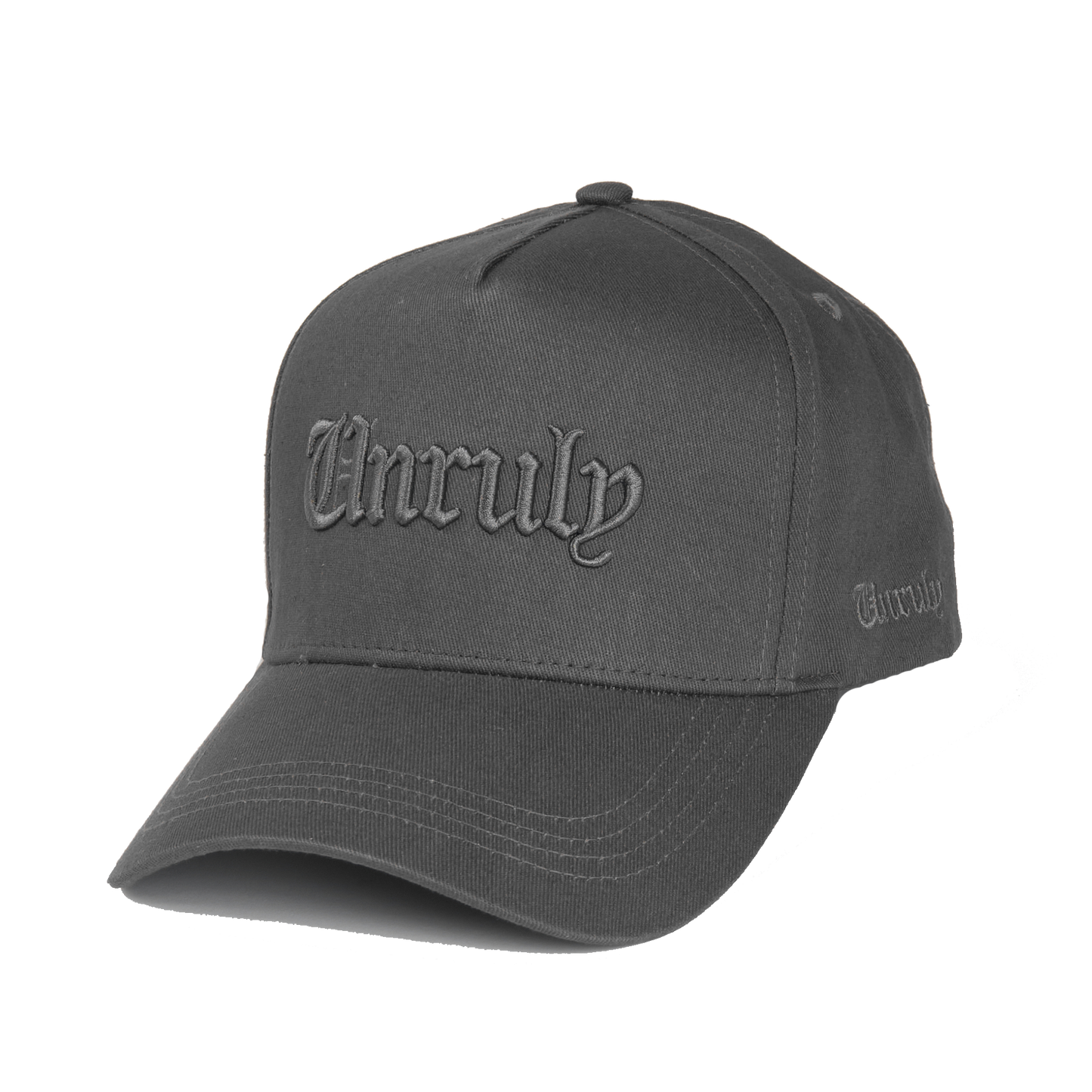 Unruly Word SnapBack - Embroided - Grey