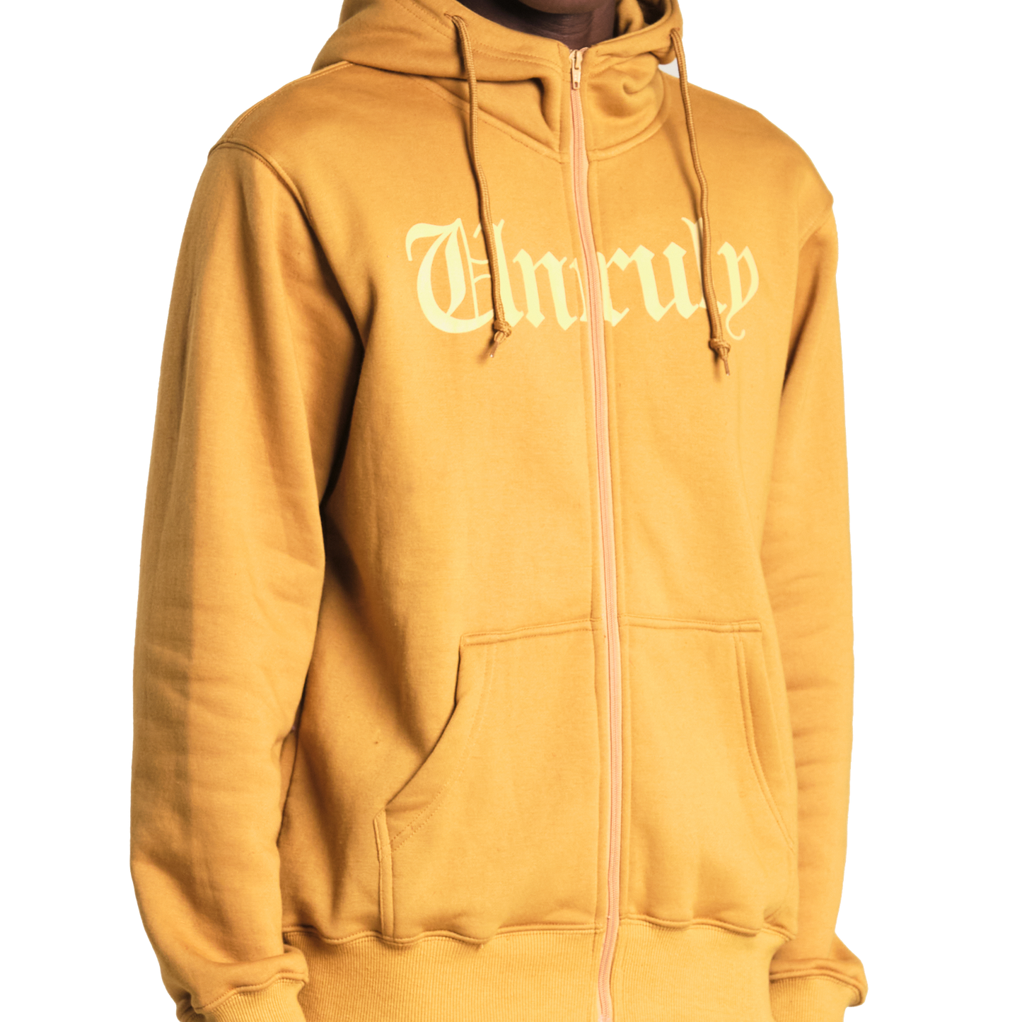Unruly Zipper Hoodie Jogger Suit - Sand