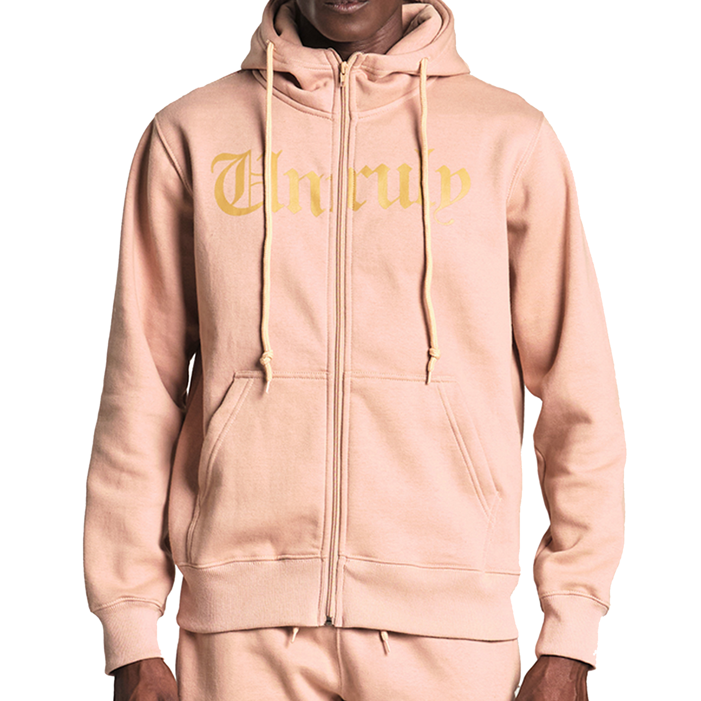 Unruly Zipper Hoodie Jogger Suit - Skin