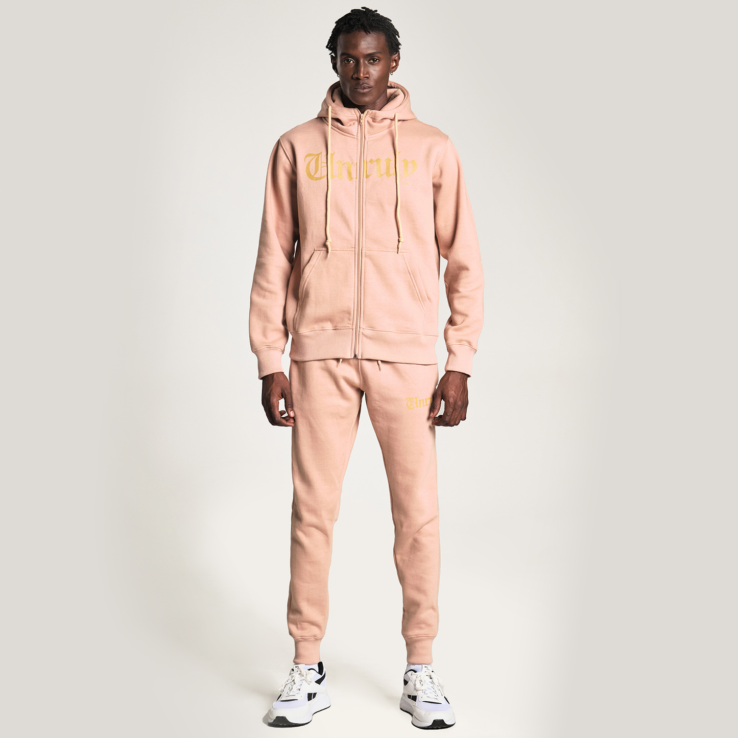 Unruly Zipper Hoodie Jogger Suit - Skin