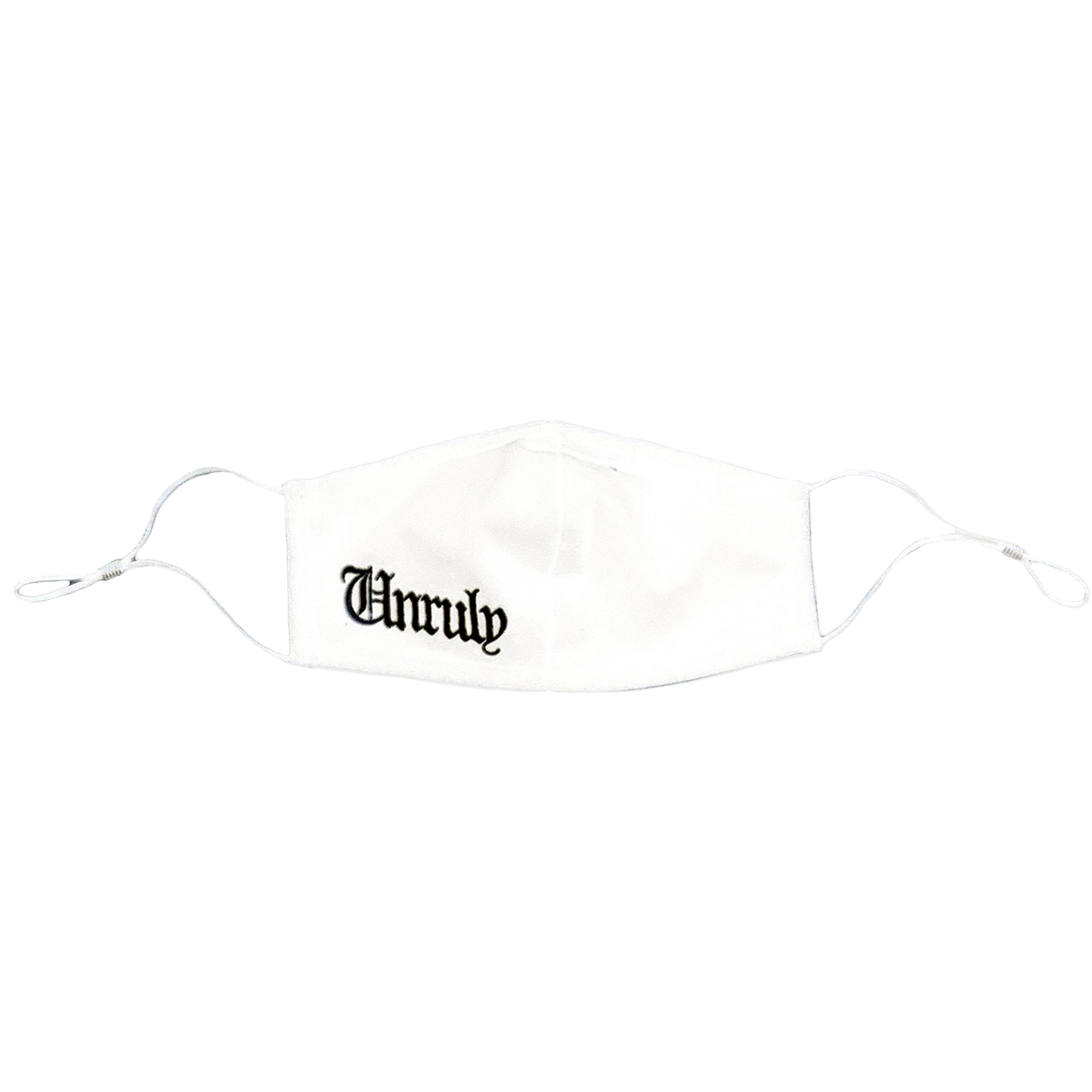 Unruly Cheek Face Mask - White & Black