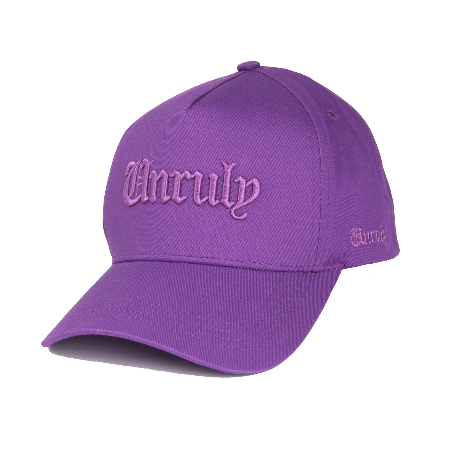 Unruly Word SnapBack - Embroided - Purple
