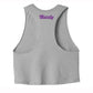 Unruly Trouble - Women's Sleeveless Crop Top - Grey